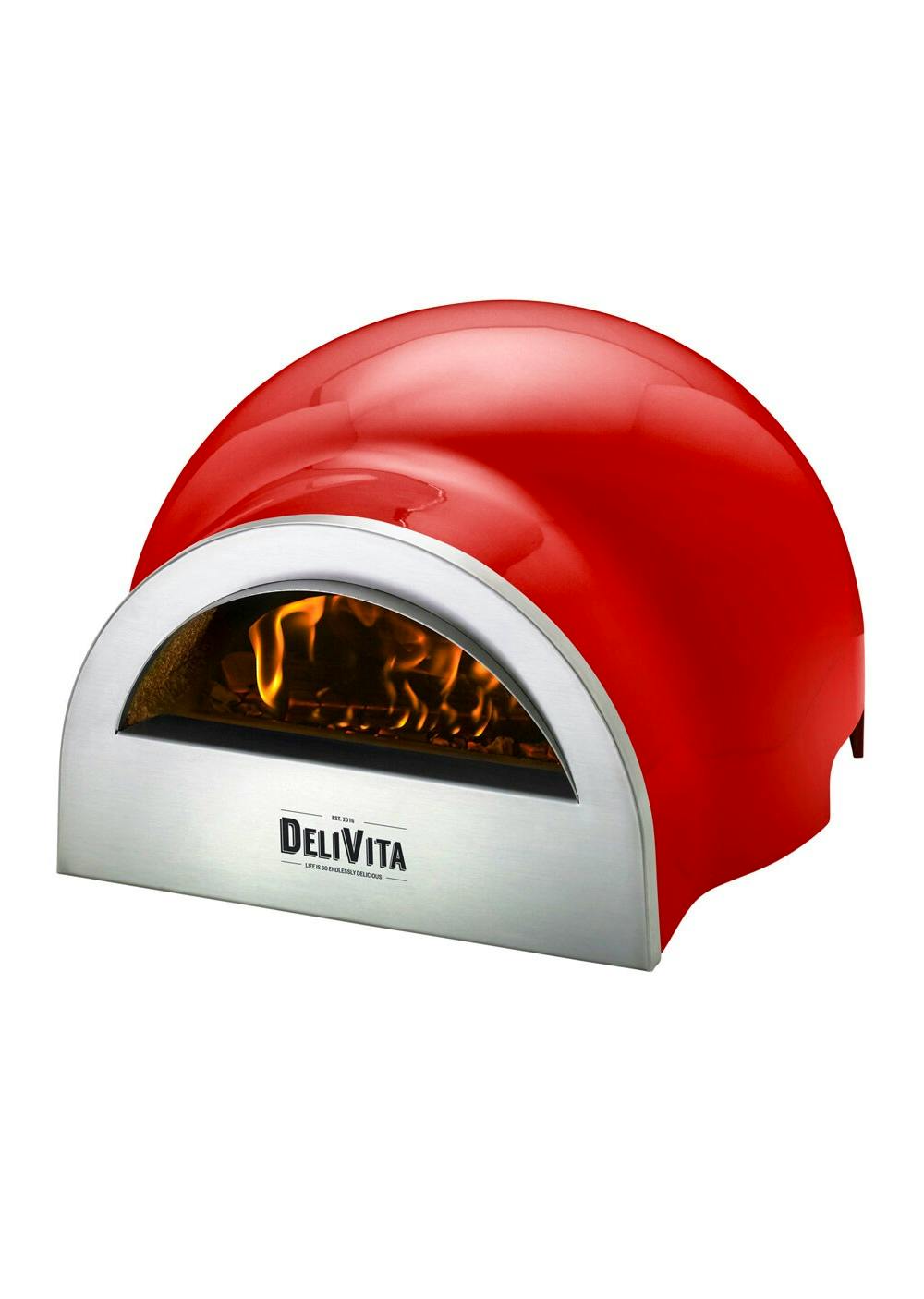 Delivita Outdoor Pizza Oven – Chilli Red, £1,295