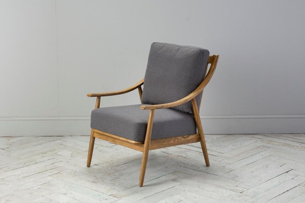 Ercol Aldona Iron Grey Linen Armchair, £550