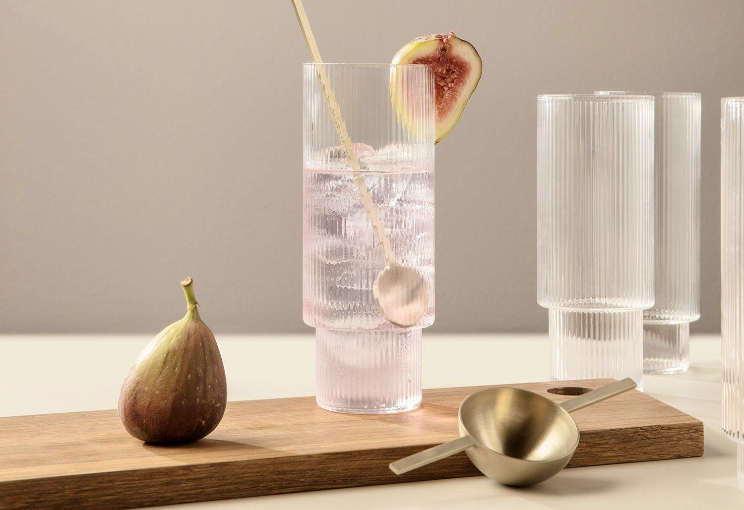 Ferm Living Ripple Tall Glasses, £49