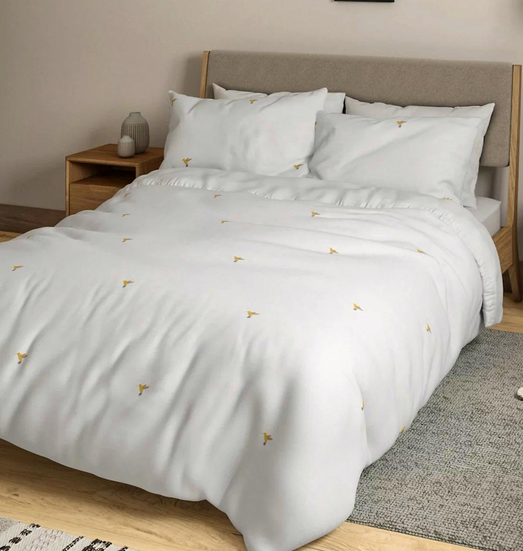 M&S Pure Cotton Hummingbird Embroidered Bedding Set, £29.50 - £59.00