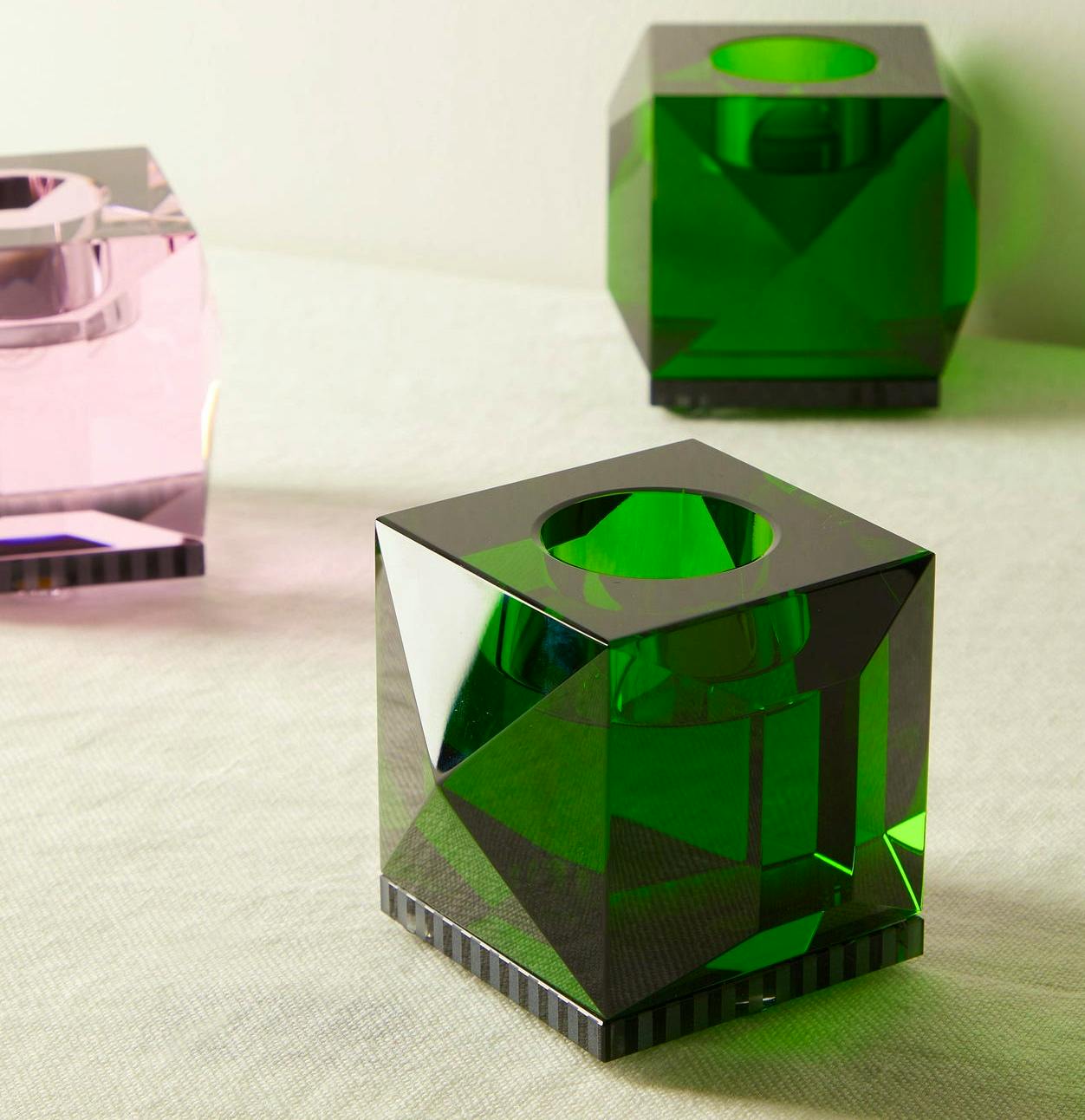 Matches Fashion, Reflections Copenhagen Set Of Two Ophelia Crystal Tealight Candle Holders, £225