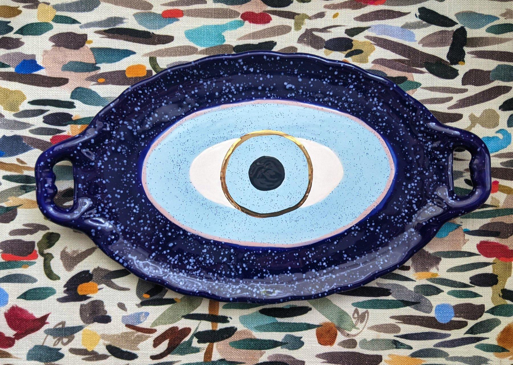 Alemdara Evil Eye Ceramic Tray, £120