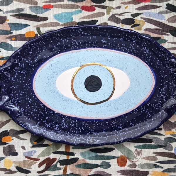 Alemdara Evil Eye Ceramic Tray, £120