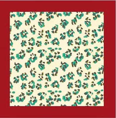 Lisa Corti Leopards Stripe Sky Napkins, £50