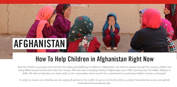Help Afghanistan Save The Children