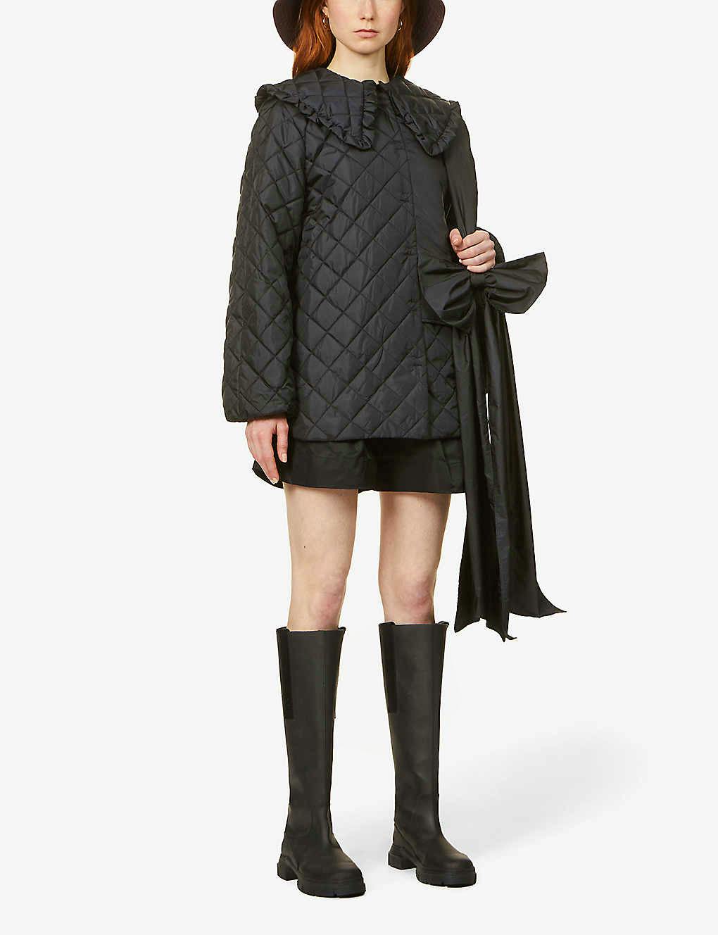 Ganni Oversized Collar Recycled Jacket, £275