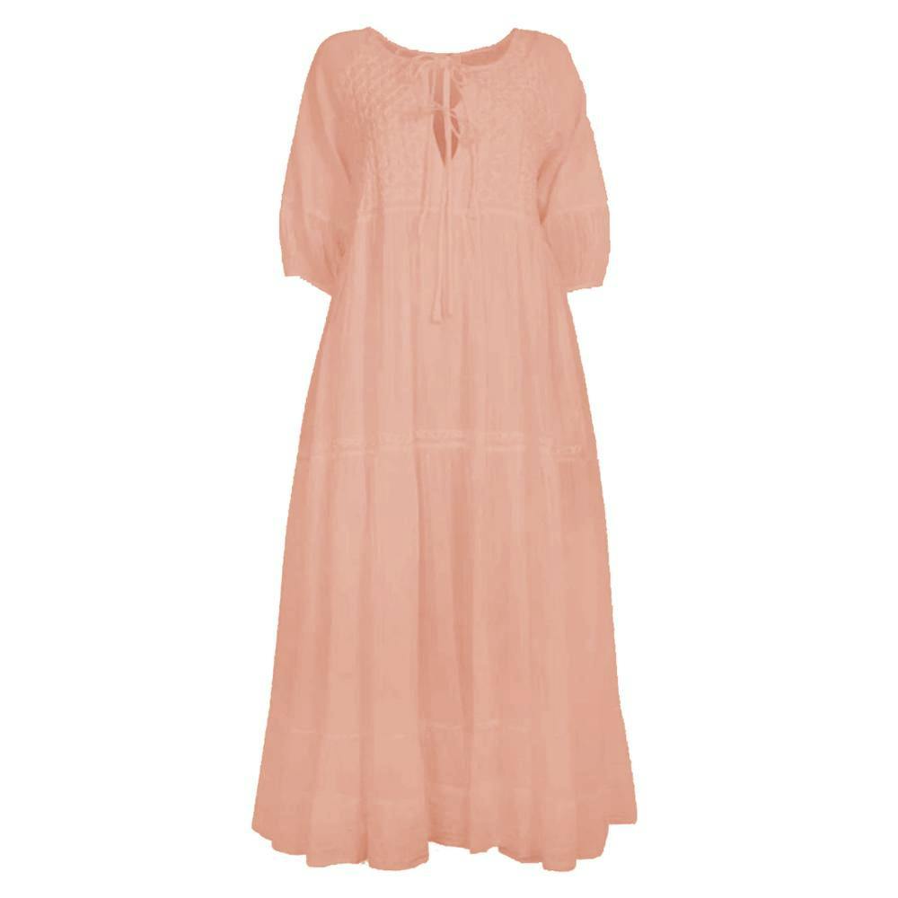 Dilli Grey Chinkankari Embroidered Maxi Dress, £109