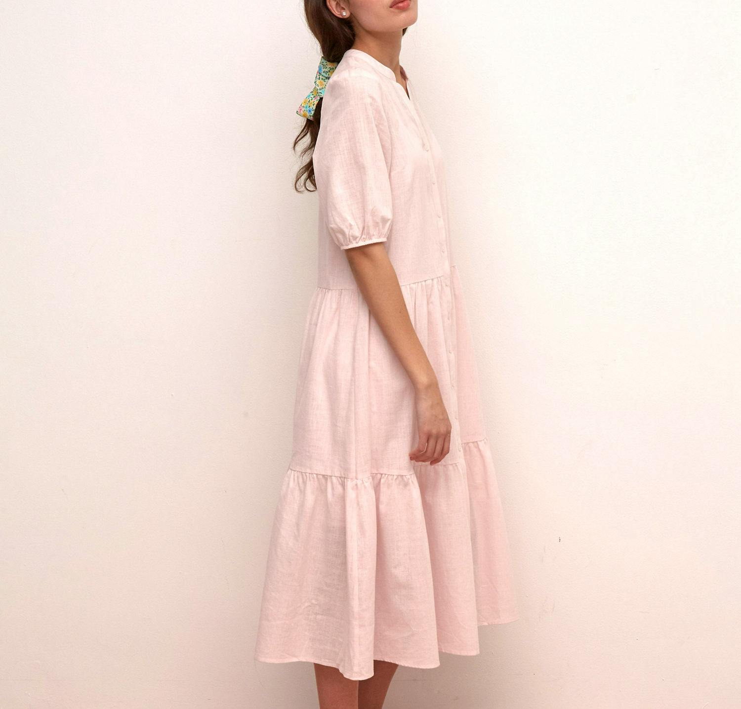 Marks & Spencer Cotton V Neck Midaxi Shirt Dress, £45