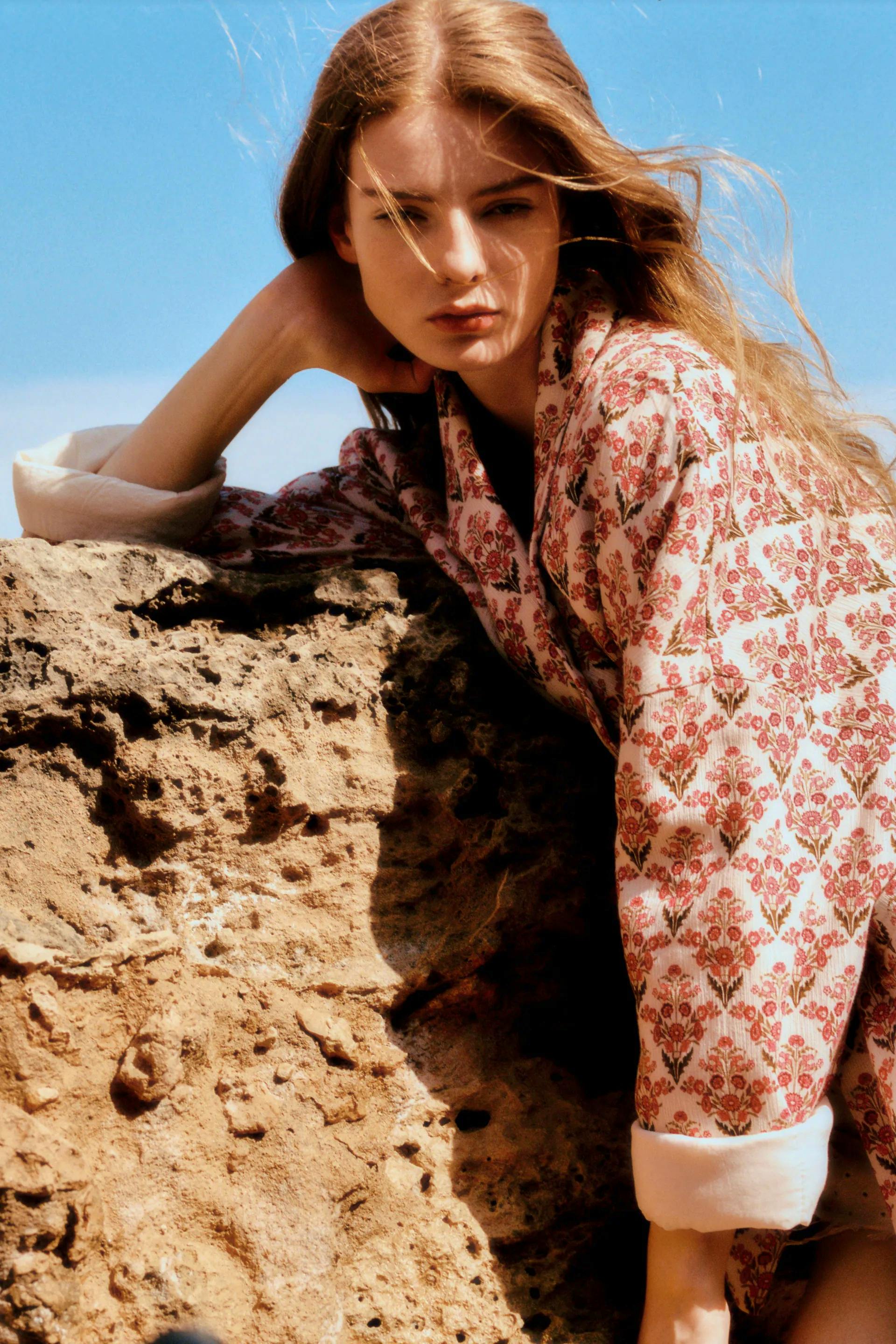 ZARA Printed Puffer Jacket, £59.99