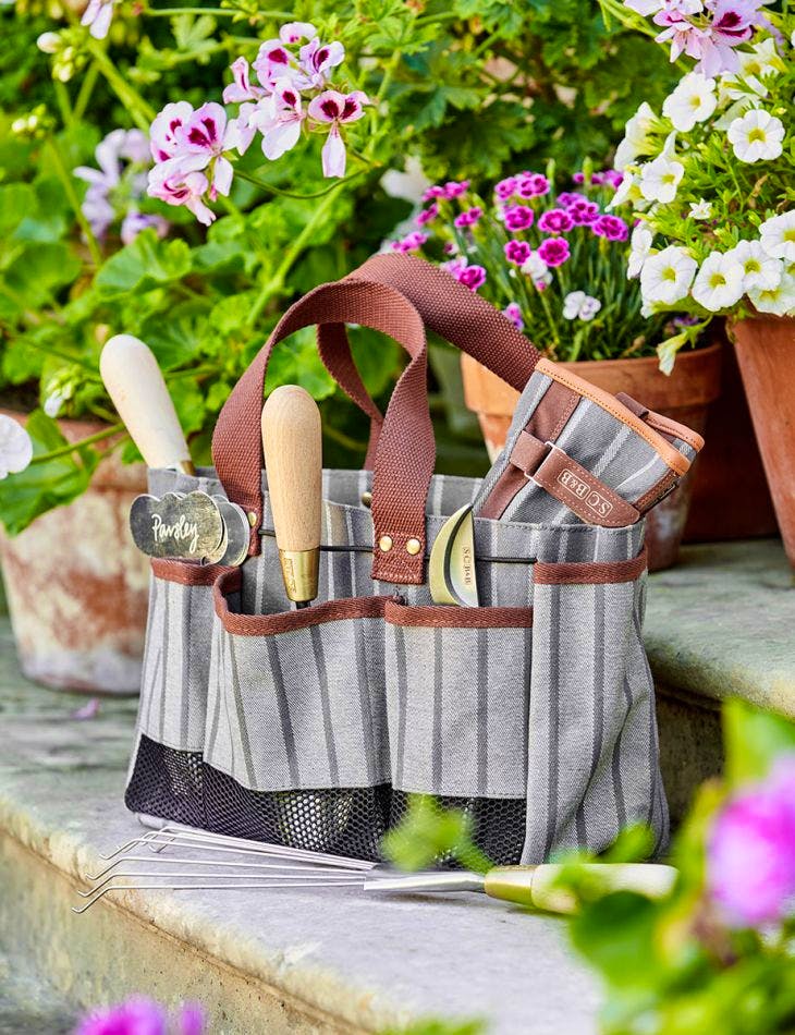Sophie Conran Grey Ticking Gardener's Tool Bag, £29.95