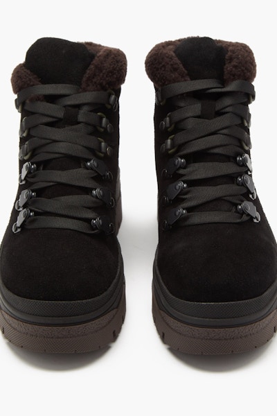 See By Chloe Aure Shearling-Lined Suede Hiking Boots, £430