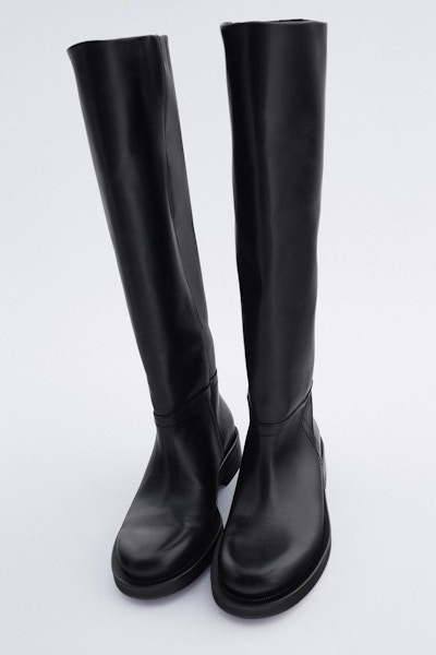Zara High Heel Leather Boots, £149