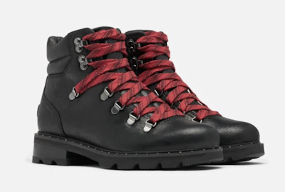 My Fashion Tribu Sorel Lennox Black Leather Hiker Boots, £160