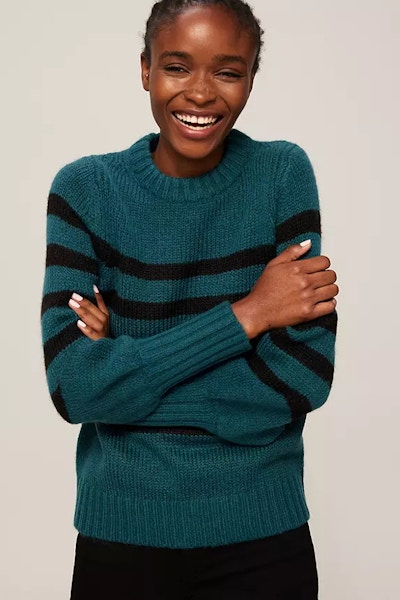 John Lewis And/Or Teal Striped Sweater, £59