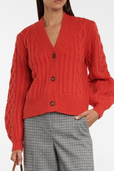 Lee Mathews Stanford Cable Knit Cardigan, £399