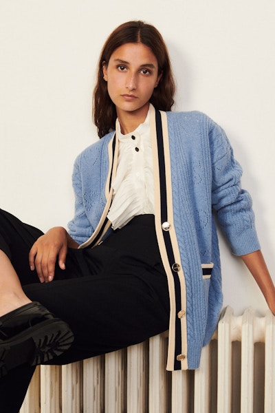 Sandro Long Knitted Cardigan, £299