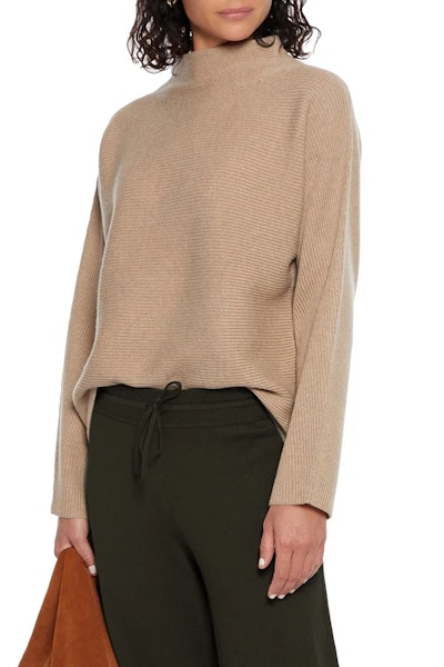 Vince Ribbed Wool And Cashmere Sweater, £178