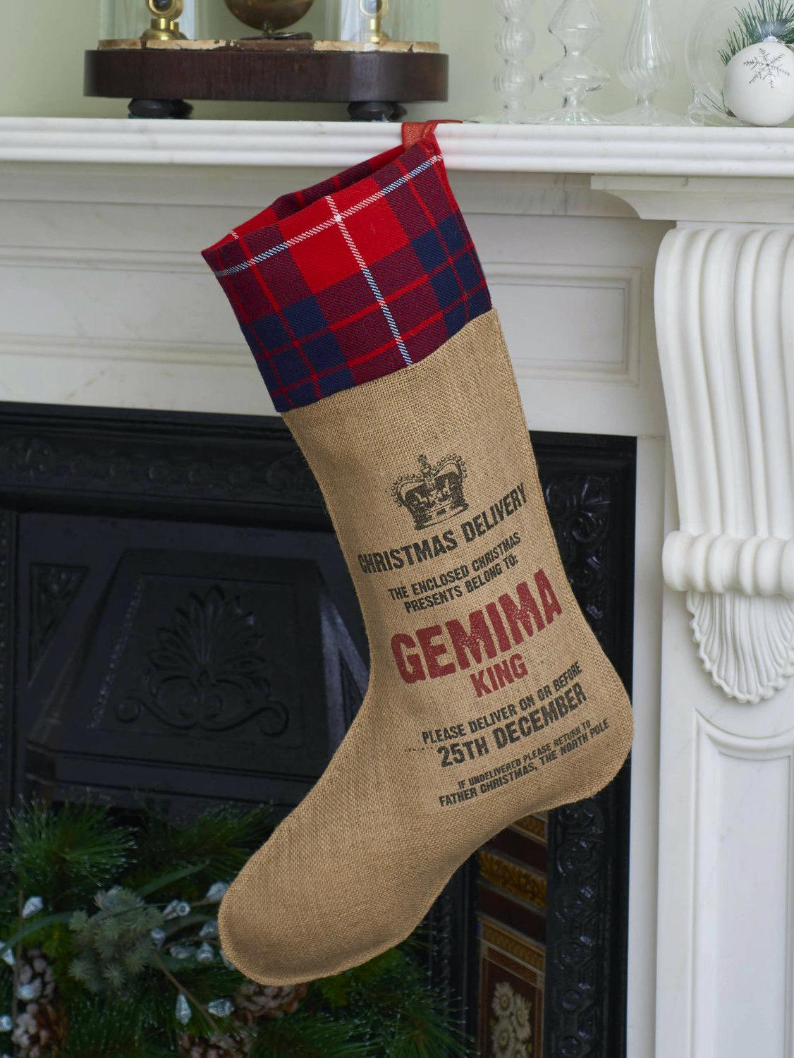 Harrow & Green Personalised Letterpress Stocking, £30.75