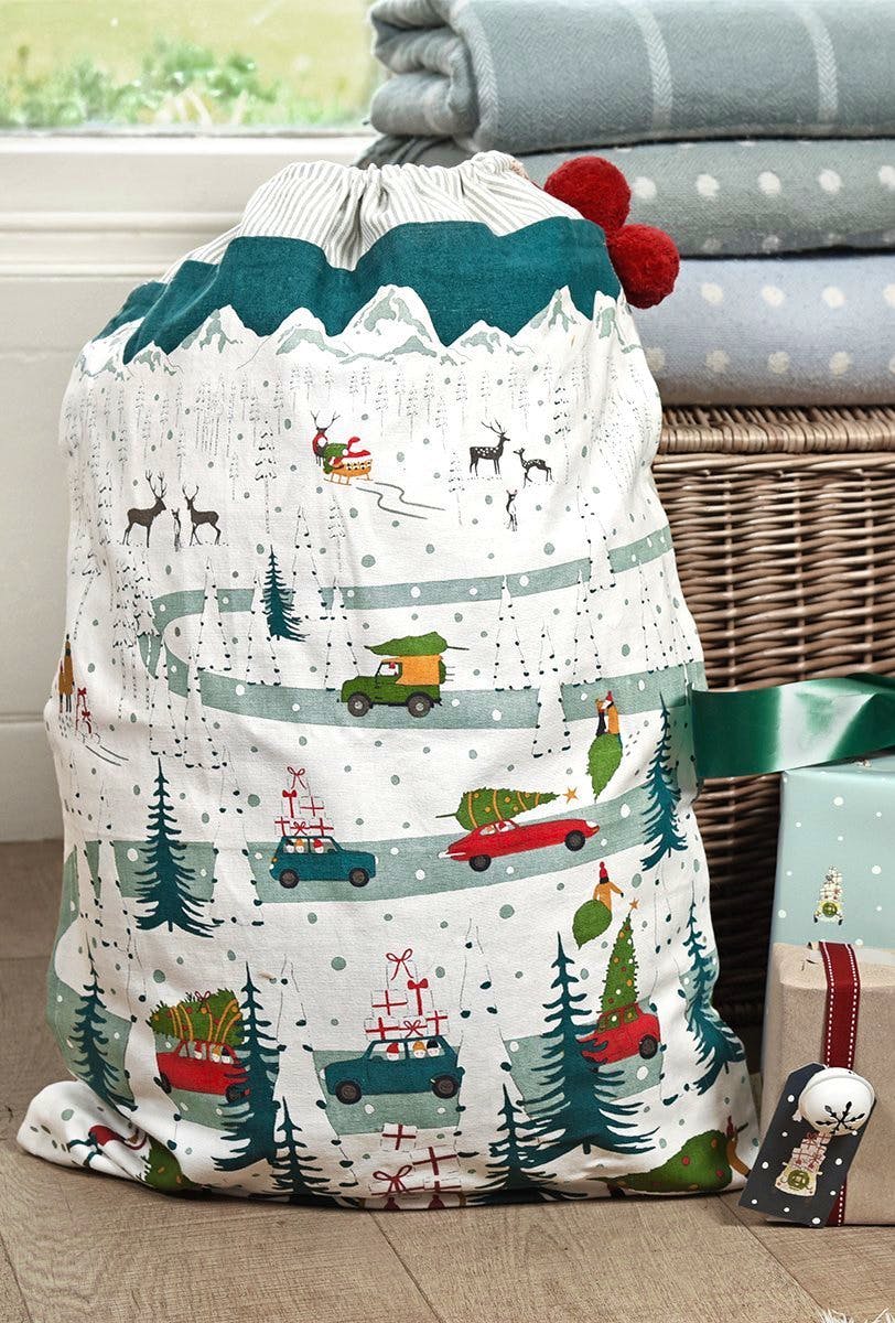 Sophie Allport Home For Christmas Tis The Season Sack, £21