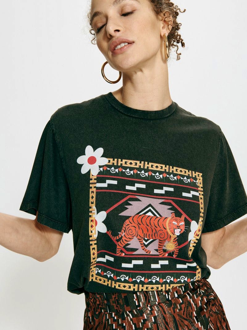 Hayley Menzies Portobello Tiger T Shirt, £80