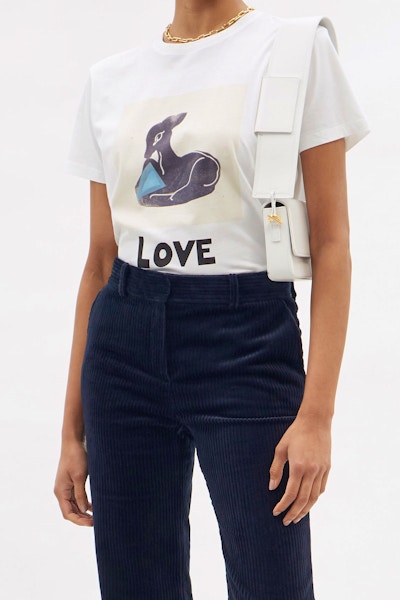 Bella Freud Fawn Print T Shirt, £95