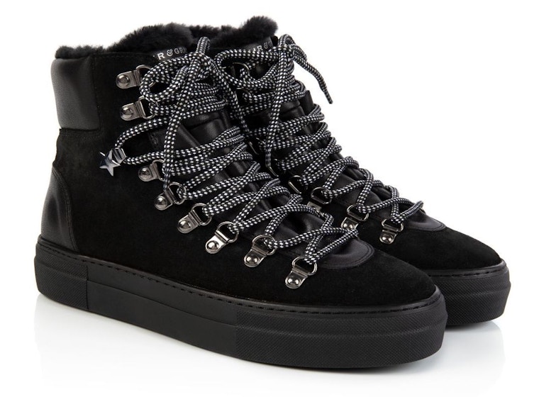 Camino Black Suede And Shearling Boots, £199
