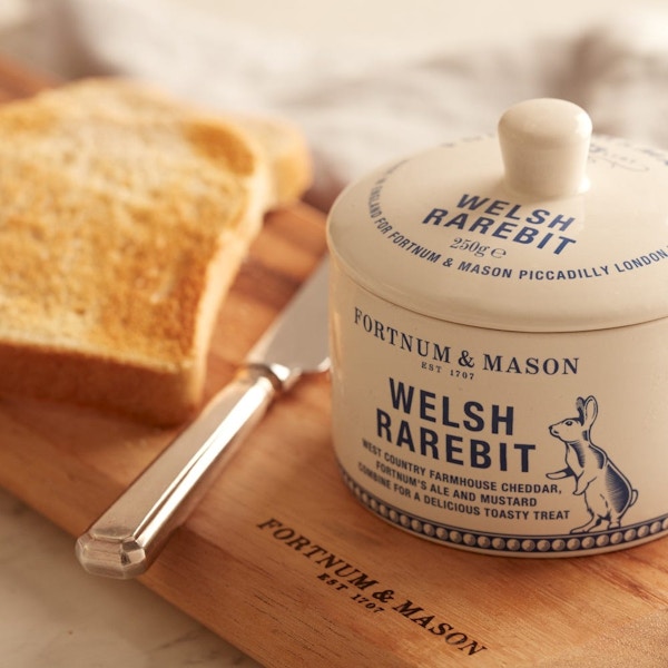 Fortnum & Mason, Potted Welsh Rarebit, £12.95 Turn up with a couple of these cheesy pots of joy and your hostess will love you – and the pretty, reusable ceramic jars – for ever.