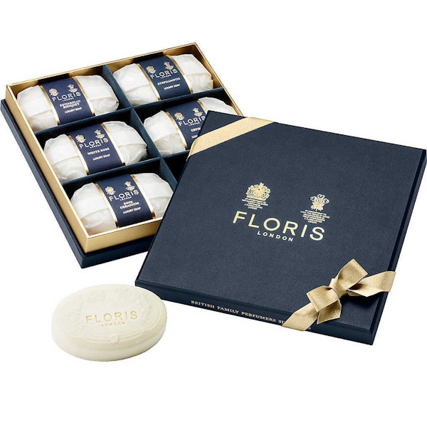 Floris, Soap, £45 To smell this Floris soap is to imagine you are in a steaming hot bath before dressing for dinner in a grand country house, Downton Abbey style.