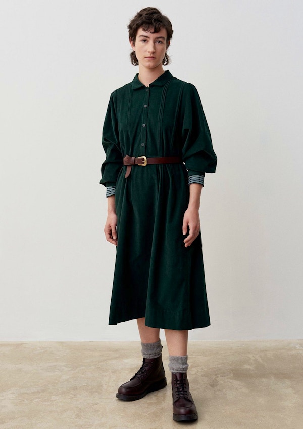 Needlecord Shirt Dress