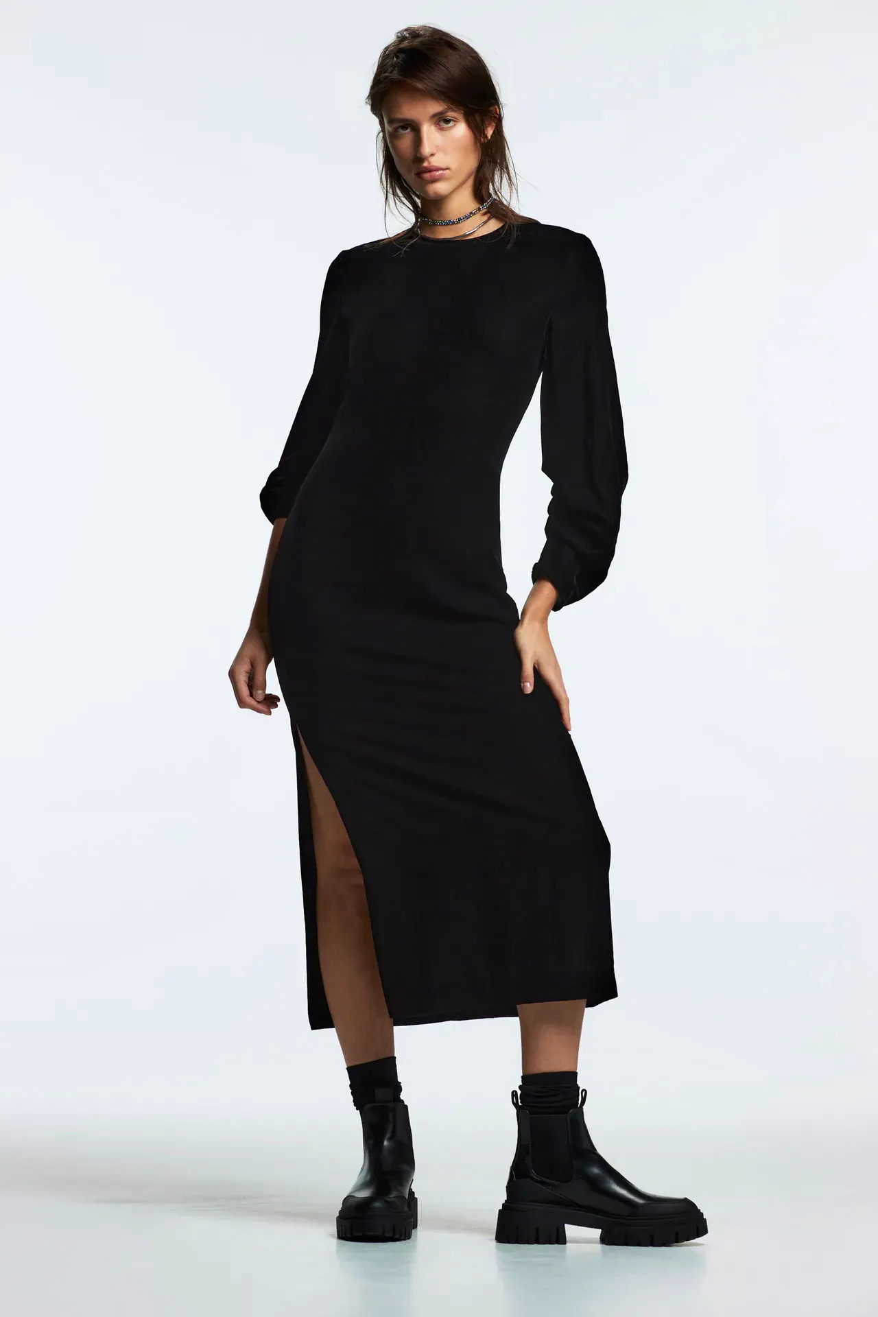 Draped Velvet Dress £49.99
