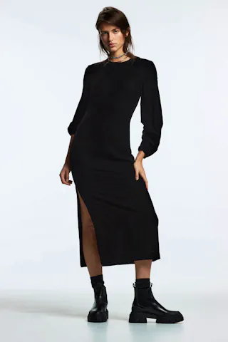Draped Velvet Dress