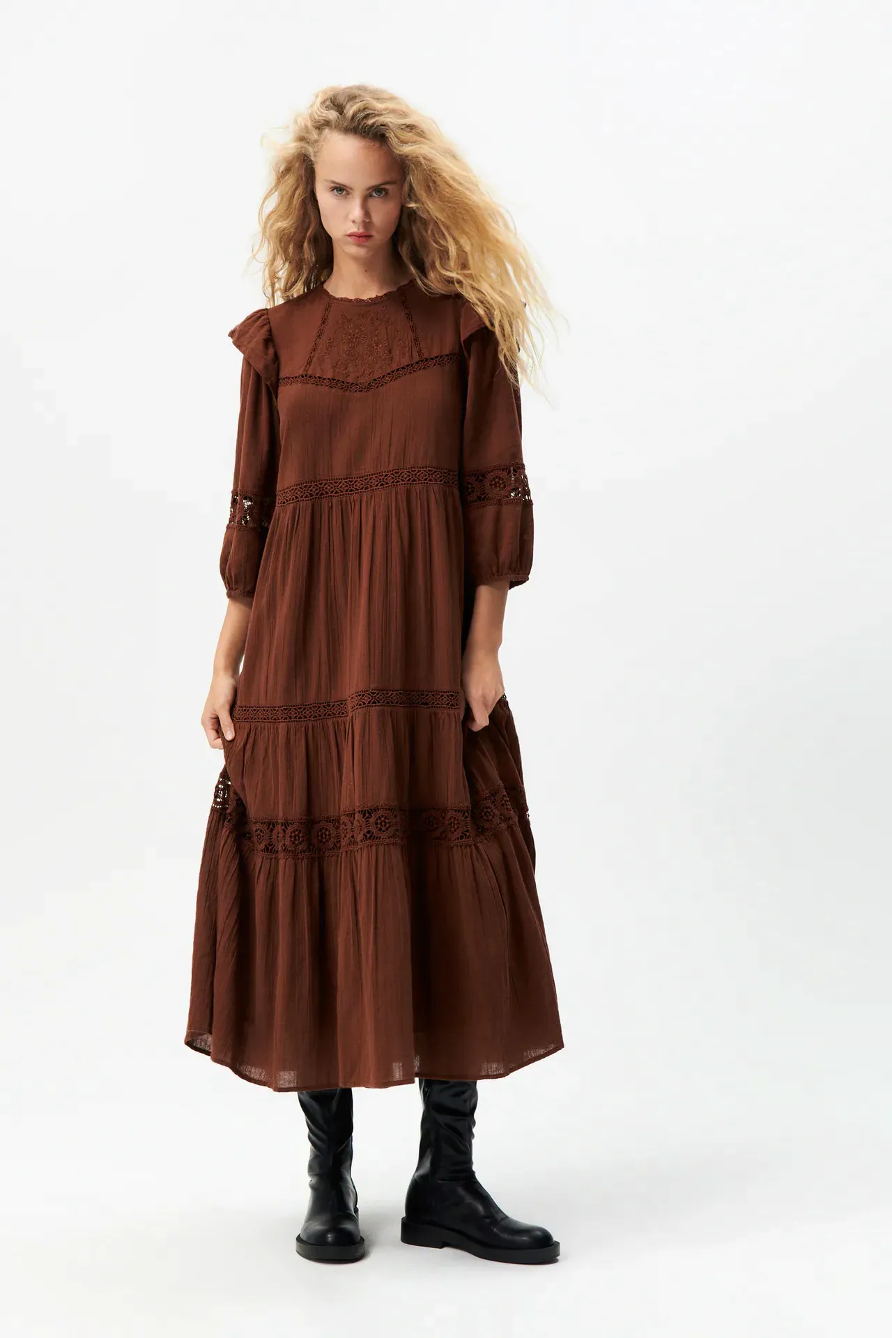 Midi Embroidered Dress £49.99