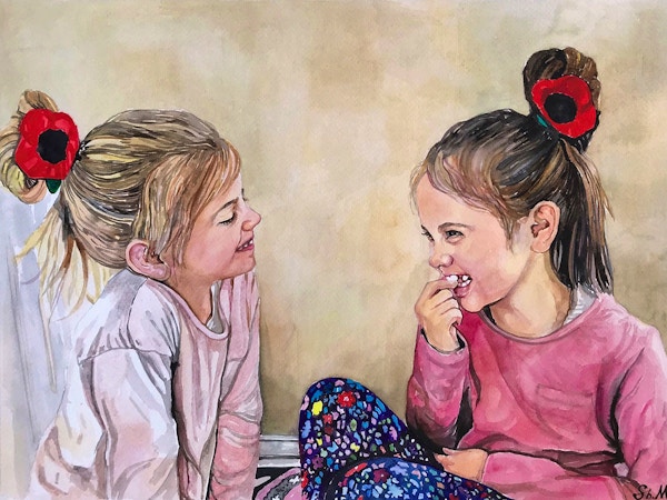 Paint Your Life Watercolour Portrait Of Kids