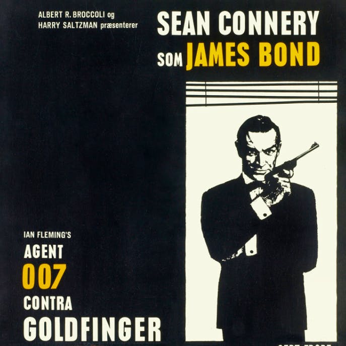 King & McGaw Goldfinger Framed Art Print, £120