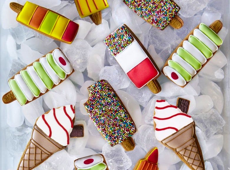 Biscuiteers Ice Lollies Letterbox Biscuits, £25