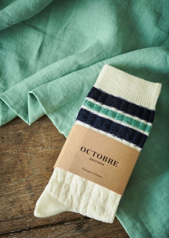 Sezane Eli Cable Stitch Socks, £20
