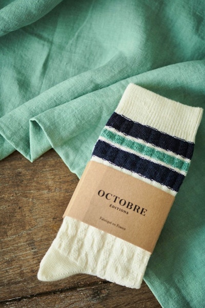 Sezane Eli Cable Stitch Socks, £20