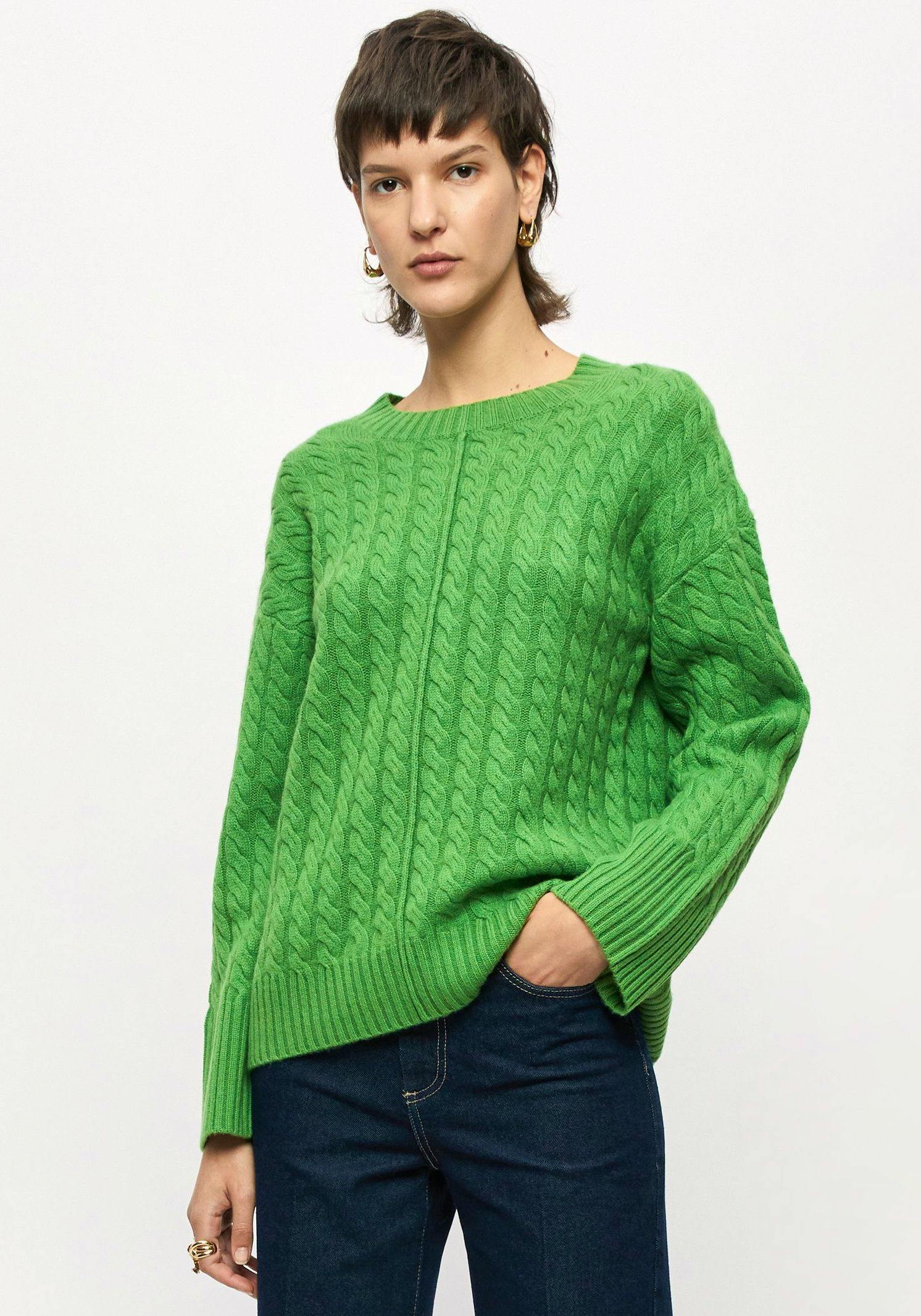 Jigsaw Merino Cashmere Cable Jumper, £165