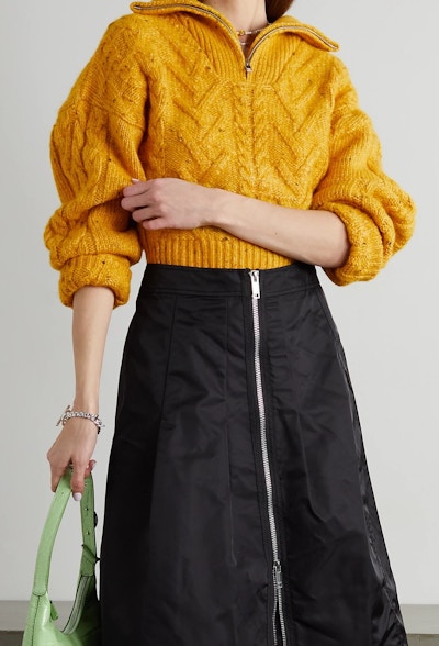 Ganni Mélange Cable-Knit Sweater, £275