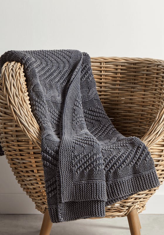 Cox & Cox Cable Knit Throw, £95