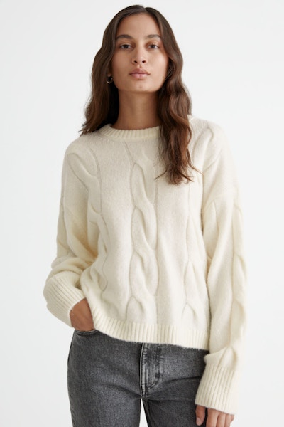 & Other Stories Cable Knit Sweater, £75