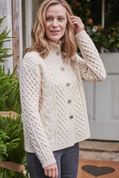 Woolovers Lambswool Cable Cardigan, £65
