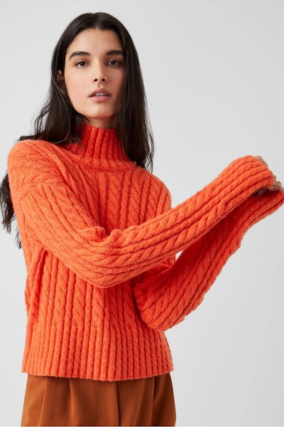 French Connection Jacqueline Cable Hight-Neck Jumper, £75