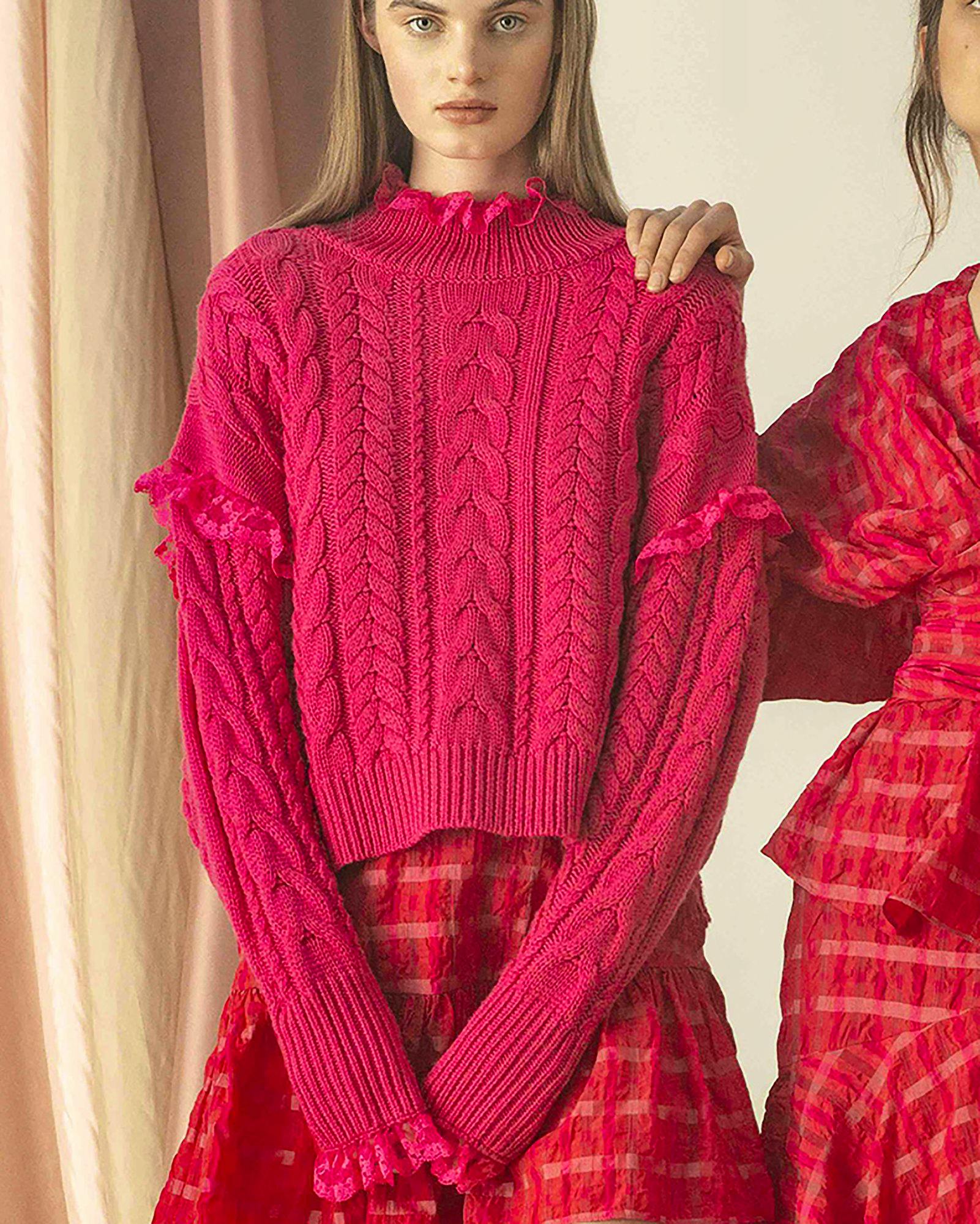 Paper London Iris Jumper in Fuchsia, £255