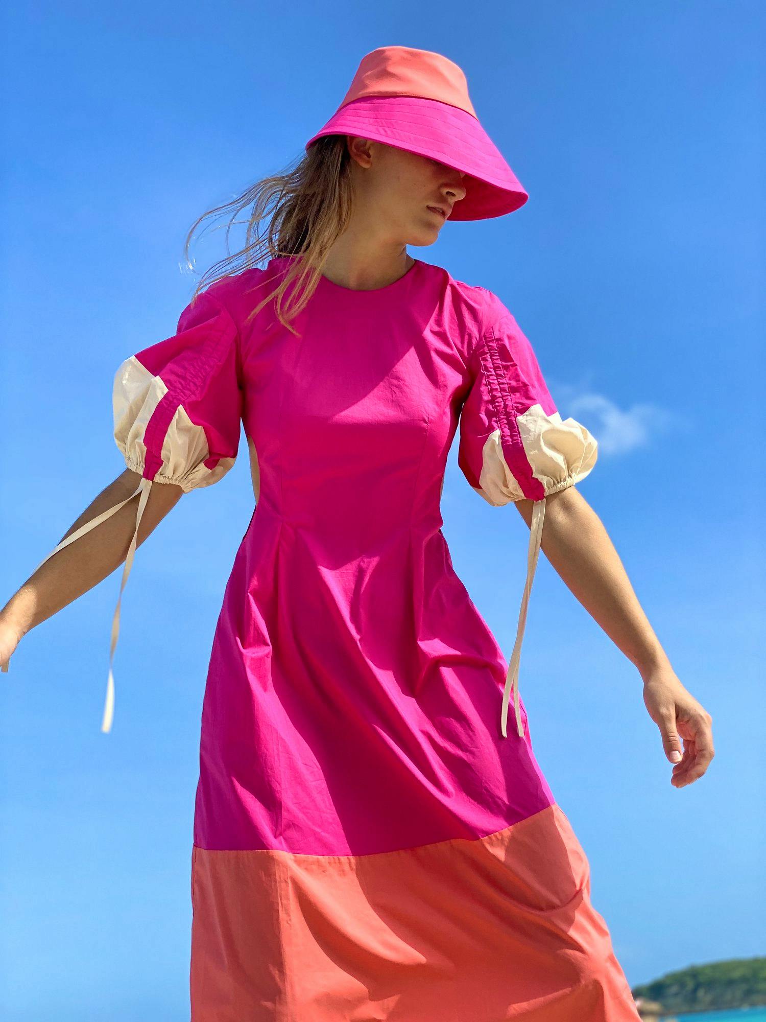 Paper London Orchid Dress In Multi Pink, £295