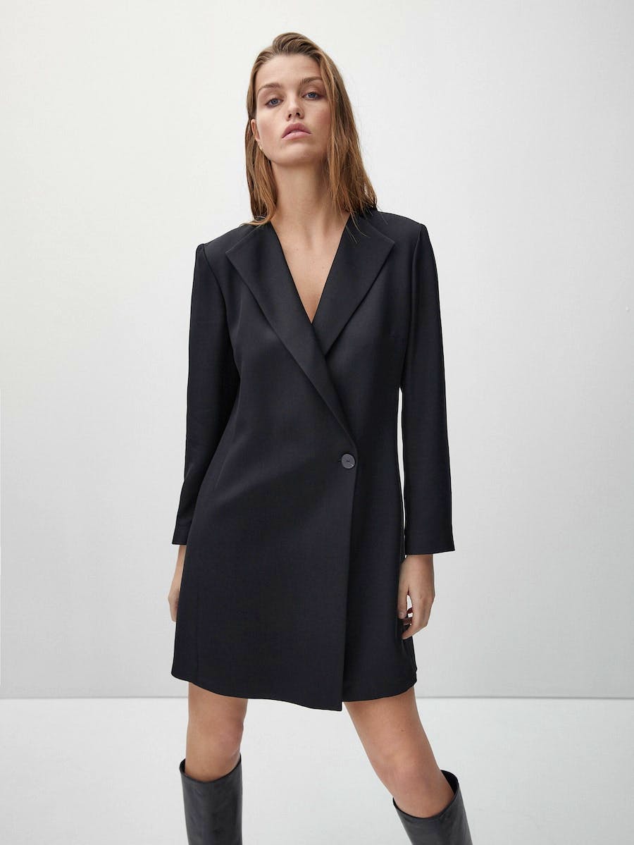 Massimo Dutti Black Blazer Dress, £169