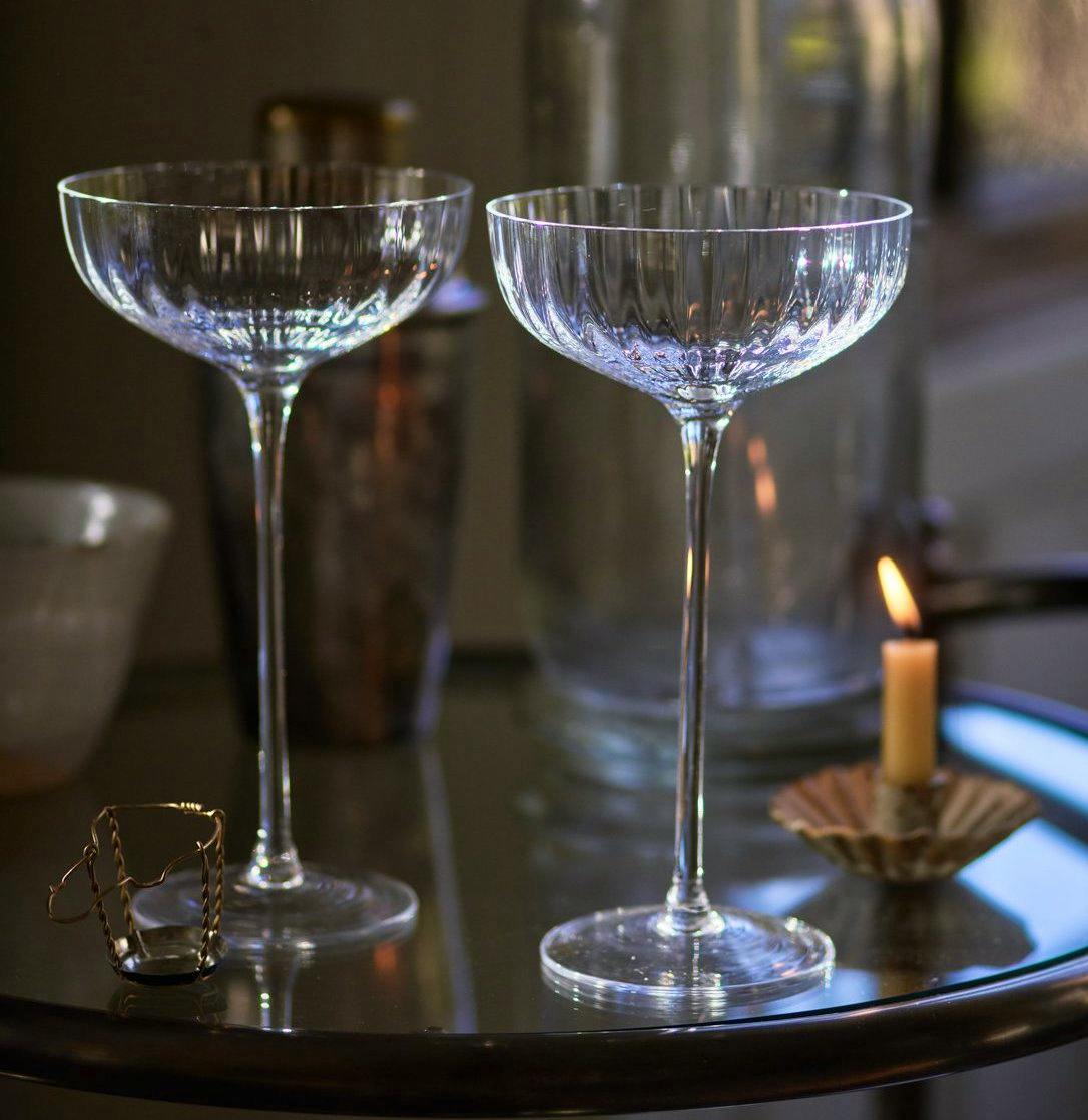 Rowen and Wren Isla Fluted Champagne Coupe, Set of 2, £36