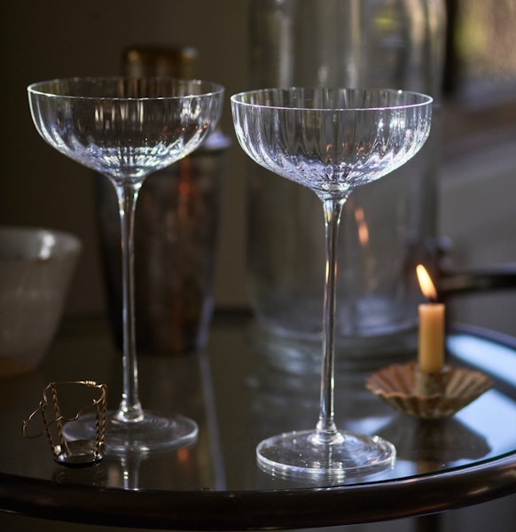 Rowen and Wren Isla Fluted Champagne Coupe, Set of 2, £36