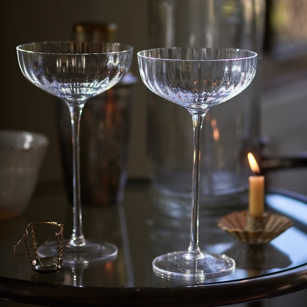 Rowen and Wren Isla Fluted Champagne Coupe, Set of 2, £36