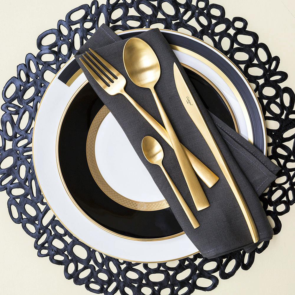 AMARA  Duna 24 Piece Cutlery Set - Matt Gold, £306